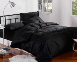 Семейное постельное белье «ONLY Black» /150Х210 /230Х250 /50Х70 или 70х70