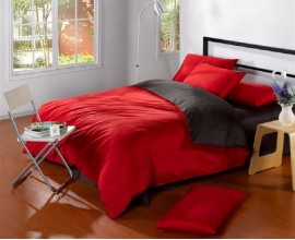 Семейное постельное белье «Red&Black» /150Х210 /230Х250 /50Х70 или 70х70